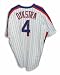 Autographed Lenny Dykstra New York Mets White Pinstripe Majestic Jersey Inscribed 1986 WS Champs