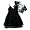 Flowers By Zoe - Girls Lace Dress, Black (Size 7/8)