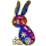 Colorful Groovy Rabbit Animal Pin Brooch