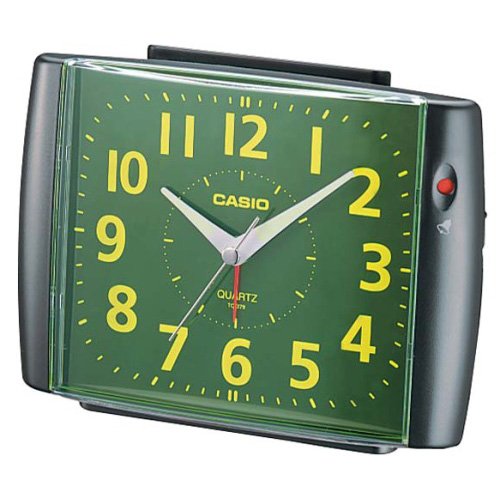 CASIO(カシオ) アナログ目覚まし時計 スタンダードタイプ ブラックメタリックTQ-379-2JF