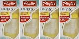 Lot of 4, 4 oz Playtex Baby Drop-Ins Premium Nurser with Liners (4 units) (Yellow)