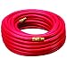 Amflo 512-50E Red 300 PSI Rubber Air Hose 1/4" x 50' With 1/4" MNPT End Fittings