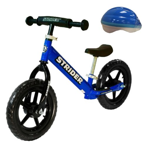 Strider ST-3BL Prebike Blue + Toddler Helmet Light Blue