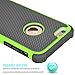 Tekcoo for iPhone 6S Plus Case, Tekcoo iPhone 6 Plus Case, [Tmajor] Bumper Sturdy Shock Absorbing Hybrid Impact Defender Hard Cover Shell Plastic Outer + Rubber Silicone Inner [Green/Black]