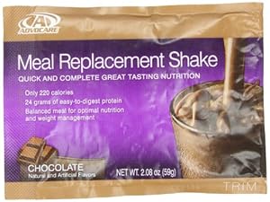 AdvoCare Meal Replacement Shakes - Box of 14 Single Serve Pouches (Chocolate)