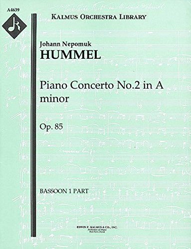 Piano Concerto No.2 in A minor, Op.85: Bassoon 1 part (Qty 3) [A4639]