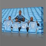 MANCINI SIGNINGS Stunning XL 100cm Gallery Framed Canvas Art Poster Print Ready To Hang NEW Modern Art Football Soccer CITY