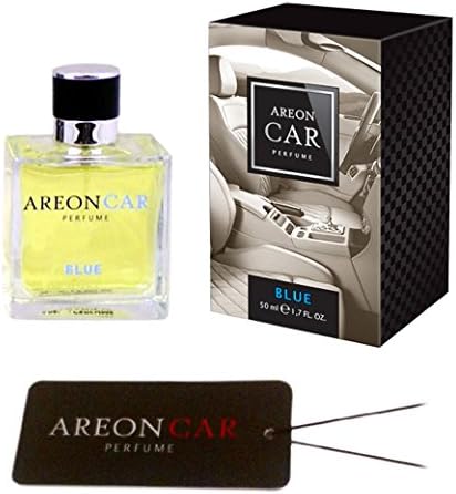Areon Car Perfume Blue Glass Spray Luxury Bottle Cologne Air Freshener with Pad Fast Shipping