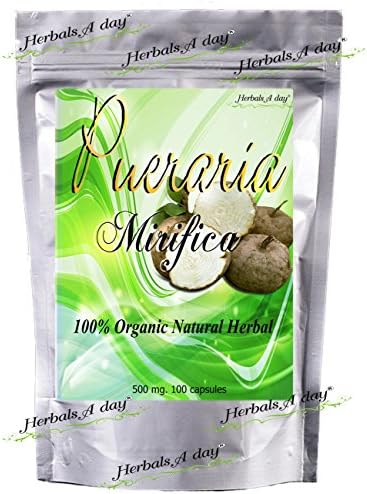 500mg x 100 Capsules Save Pack Pueraria Mirifica Powder Root Extract Breast Best Enhancement Enlargement Augmentation Grown in Thailand Highest Mountain