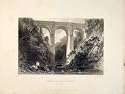 Cartlane Crags Bridge Lanarkshire Old Print Scotland