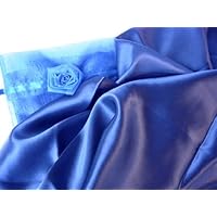 Royal Navy Blue Pure 100% Silk Pillowcase for Beauty Sleep Queen Standard