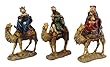 Polysresin Nativity Set - Three Kings on Camels - Set Of Three - 8.0" Height
