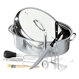 Metro Complete Stainless Steel Roaster Set #1004