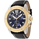 Swiss Legend Men's 70018-03-GB Windmill Collection Chronograph Black Leather Watch