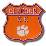Authentic Street Signs Clemson Tigers Paw US Route Sign
