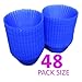 (48-pack) Reusable Silicone Baking Cups / Cupcake Liners by Happy Gourmet Kitchenware