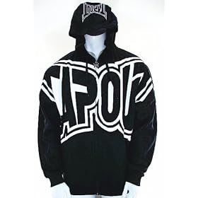 Buy Tapout Big Bang Zip Up Black Hoodie Sweatshirt by Tapout