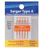 Klasse Serger Machine Needles - 80/12 5/Pkg