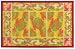 Laser Printed Split Bamboo Grapes Yellow Placemat 18" x 12" Set / 6