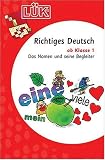 Produkt-Bild: L&uuml;k Richtiges Deutsch: L&Uuml;K, &Uuml;bungshefte, Richtiges Deutsch, neue Rechtschreibung: Das Nomen und seine Begleiter ab Klasse 1: HEFT 1