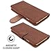 Snugg iPhone 6 Plus / 6S Plus Wallet Case – Leather Card Case Wallet with Handy Stand Feature – Legacy Series Flip Phone Case Cover in Distressed Brown