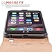 Caseflex iPhone 6 Plus Case Black Genuine Leather Flip Cover