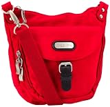Baggallini Crinkle Nylon Midtown Bagg, Tomato