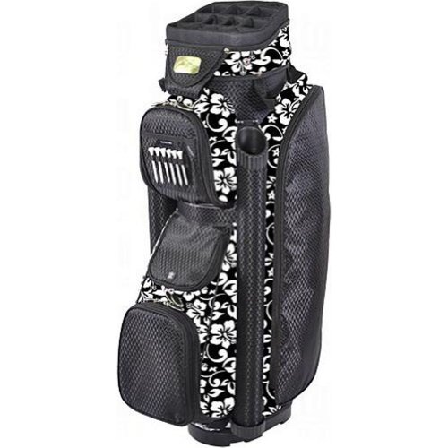 RJ Sports 9-Inch Women's Boutique Deluxe Ladies Cart Bag, Hibiscus On Sale