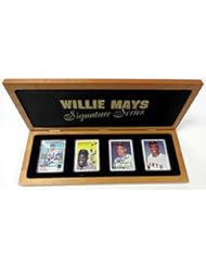 Collectibles: Willie Mays Autographed Signed Topps Porcelain Card 3 Autographs 660 HR #182/660 - MLB Slabbed Autographed Cards - Mill Creek Sports
