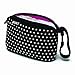 Built Go-Go Diaper Clutch, in Mini Dot Black and White