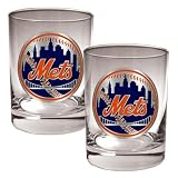 MLB New York Mets Rocks Glass (Set of 2)