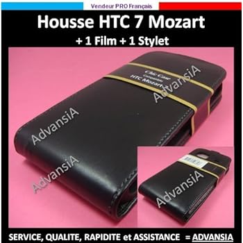 HOUSSE ETUI HTC 7 mozart + FILM + STYLET [Appareils électroniques]