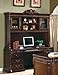 Rich Brown Computer Desk With Hutch