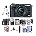 Canon EOS M6 Mirrorless Digital Camera Black with EF-M 18-150mm f/3.5-6.3 is STM Lens Bundle with Holster Case, 32GB SDHC Card, Tripod, Remote Controller, 55mm Filter Kit, Software Package and More