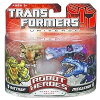 Rat Trap and Megatron Transformers Universe Robot Heroes Action Figures