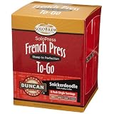French Press To-Go SoloPress, Duncan Coffee Company Snickerdoodle, Rich, 8-Count Single Servings (Pack of 2)