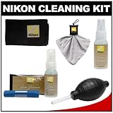 Nikon Cleaning Combo Kit: Nikon 3-Piece Lens Cleaning Kit + Anti-fog Cloth + Spudz + Spray Bottle + Blower for D4, D800, D600, D7000, D5100, D3200, D3100, 1 V1, J1, J2 Digital SLR Cameras & Lenses