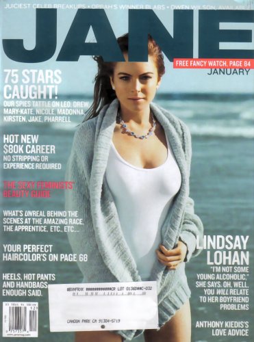 Jane Magazine Lindsay Lohan December / January 2005 Issue
