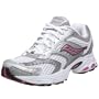 Saucony Women's Grid Fusion 2 Running Shoe,White/Silver/Pink,9.5 M
