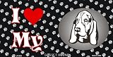 I Love My Basset Hound License Plates