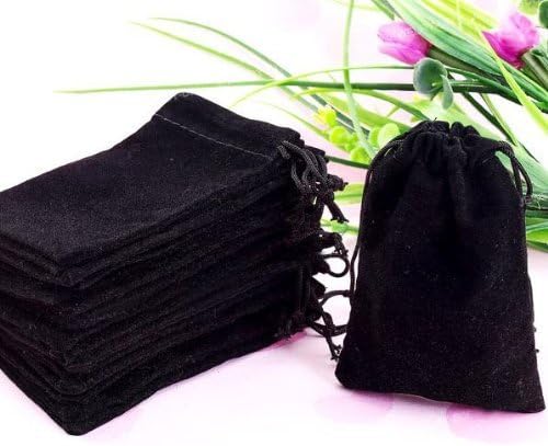 Wholesale Lot - Velvet Cloth Jewelry Pouches / Drawstring Bags 3" X 4"