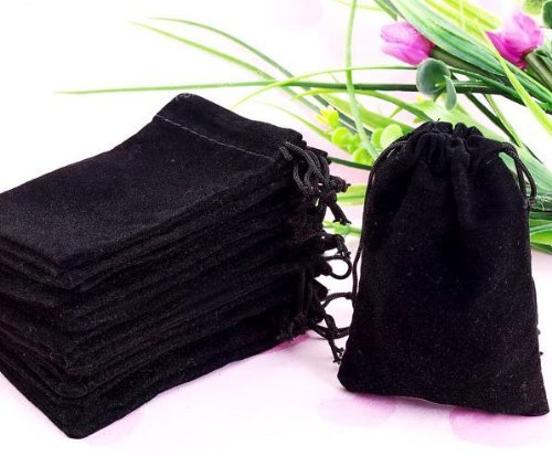 Wholesale Lot - Velvet Cloth Jewelry Pouches / Drawstring Bags 3" X 4"