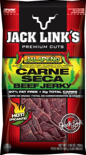 Jack Link's Beef Jerky, Jalapeno, 3.65-Ounce Packages (Pack of 6) by Beef Jerky