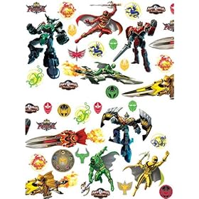 Power Rangers 'Mystic Force' Wall Stickers Stikarounds 34 pieces stickers