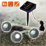 Eigenschaften LUNARTEC  / Teichleuchte 'SOLAR' mit LED im 3er-Set - Das geheimnisvoll schöne Licht aus dem Wasser!