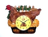 Hen Clock Hen Eggs Design Wall Clock Kitchen Clock