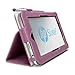 i-BLASON For HP Slate 7 Android Tablet Leather Case Cover (Elastic Hand Strap, Multi-Angle, Card Holder ) With Bonus Stylus 3 Year Warranty (Purple)
