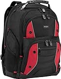 Targus Drifter II Backpack for 17-Inch Laptop, Black/Red (TSB23903)