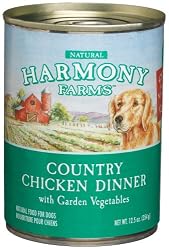HARMONY FARMS Country Chicken Dinner with Garden Vegetables Food for Dogs, 12.5-Ounce Cans (Pack of 12)