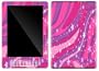 Warp Pink Design Protective Gel Skin for Amazon Kindle DX